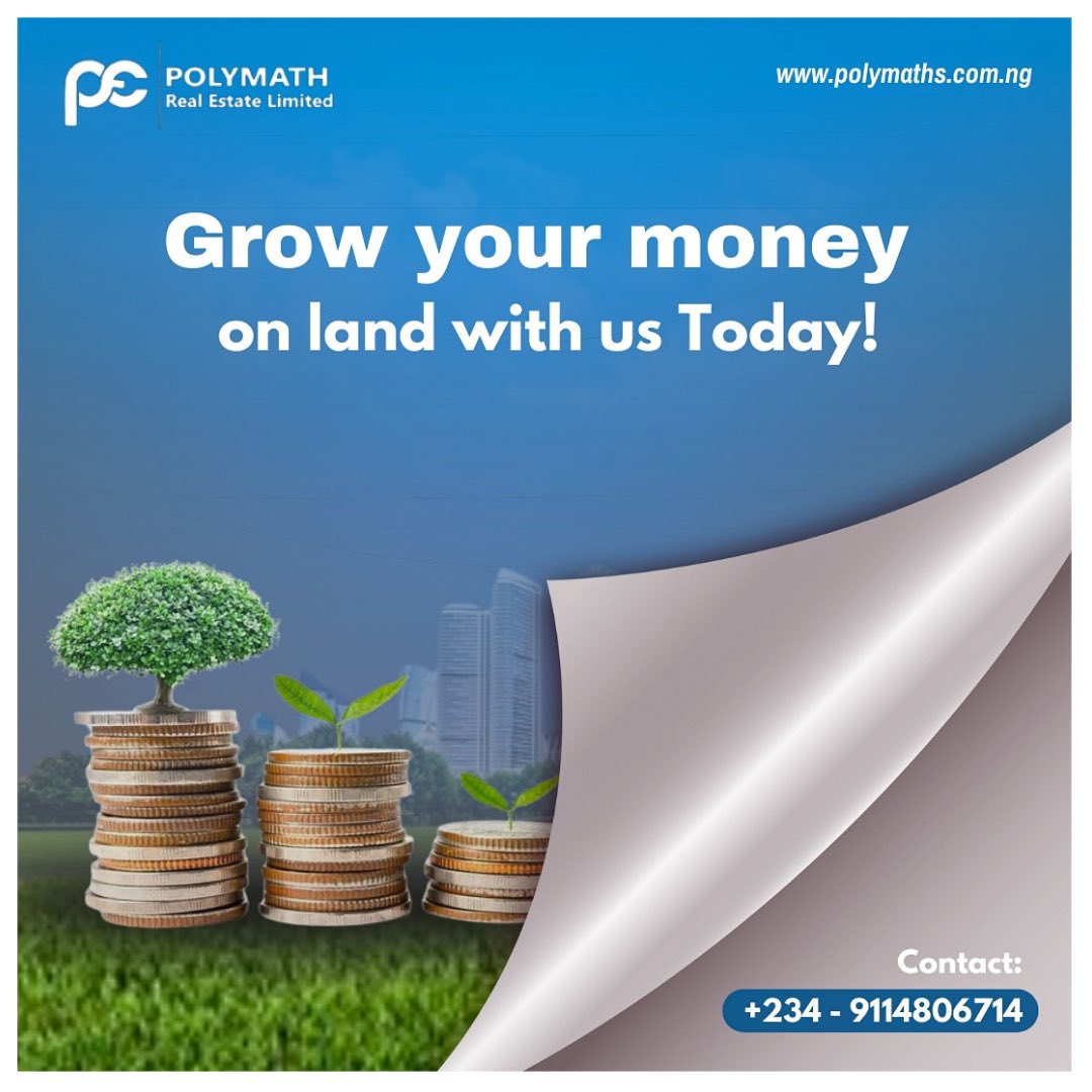 PolymathReal's tweet photo. Claim 200% ROI!
Grow your wealth with prime land ownership at Polymath Real Estate Limited.
Easy & stress-free process. Proven track record.
Secure your financial future now!
Contact us to learn more & get started!
#PolymathRealEstate #PrimeLandOwnership https://t.co/rgsChWi4sj