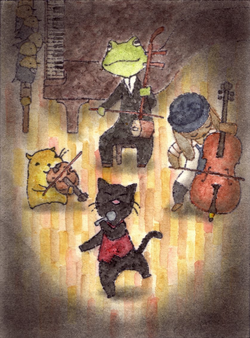 過去絵(色鉛筆)