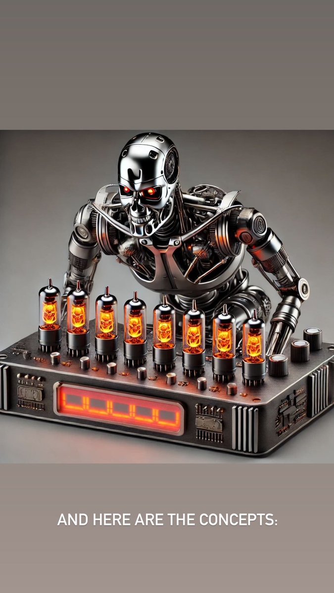 Past_Indicator's tweet photo. Continuing from the previous tweet, here are the concepts for the Terminator Tube Clock.
Dedicated to @Schwarzenegger https://t.co/TmxKNAuO2a