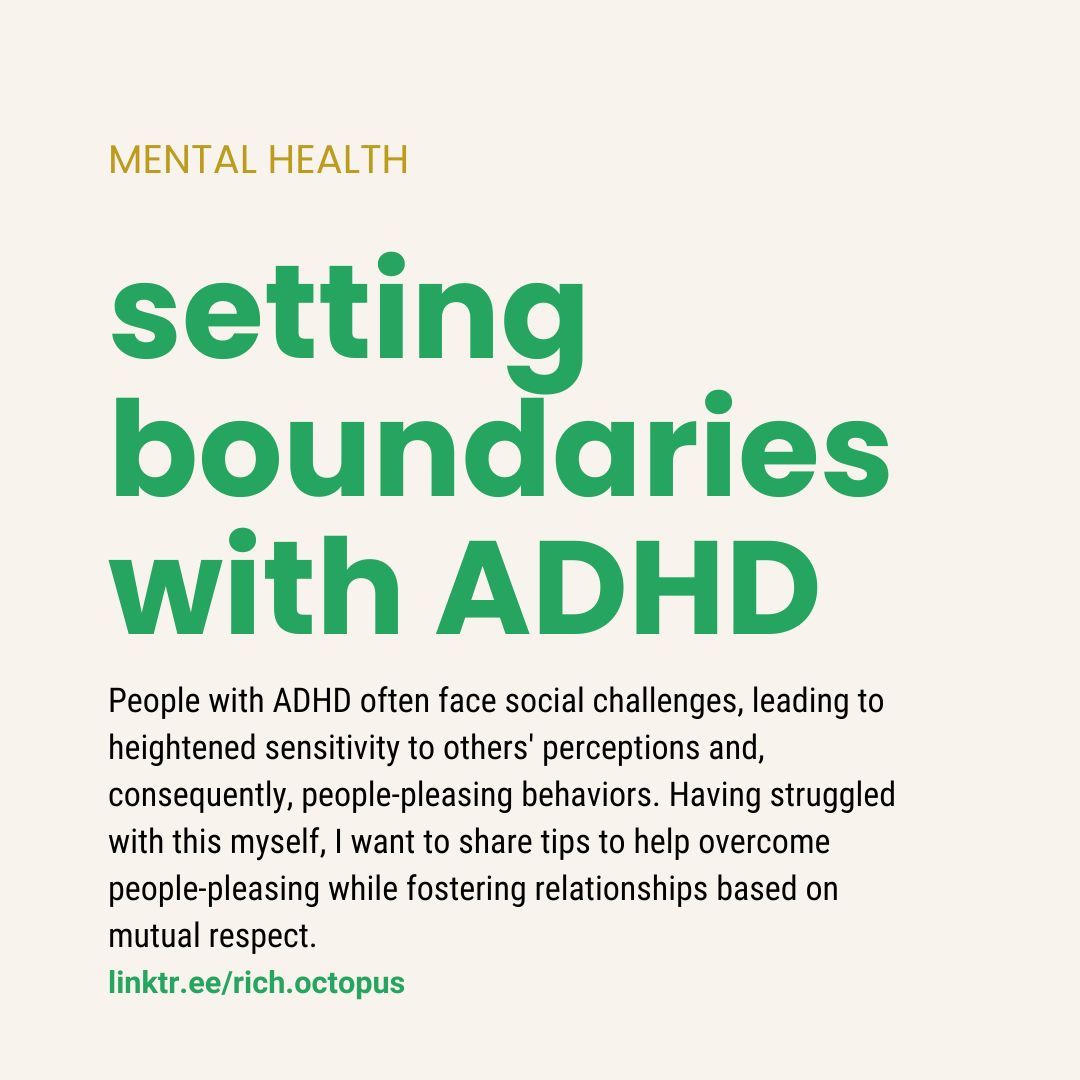 RichOctopusBlog's tweet image. Empowering Yourself: Overcoming the shame of saying no starts with recognizing your worth. You deserve to prioritize your well-being.
#MentalHealth #SelfWorth #HealthyBoundaries #ADHD #MentalHealth #Neurodiversity #WomenwithADHD #ADHD #ADHDAwareness #ADHDLife #ADHDCommunity