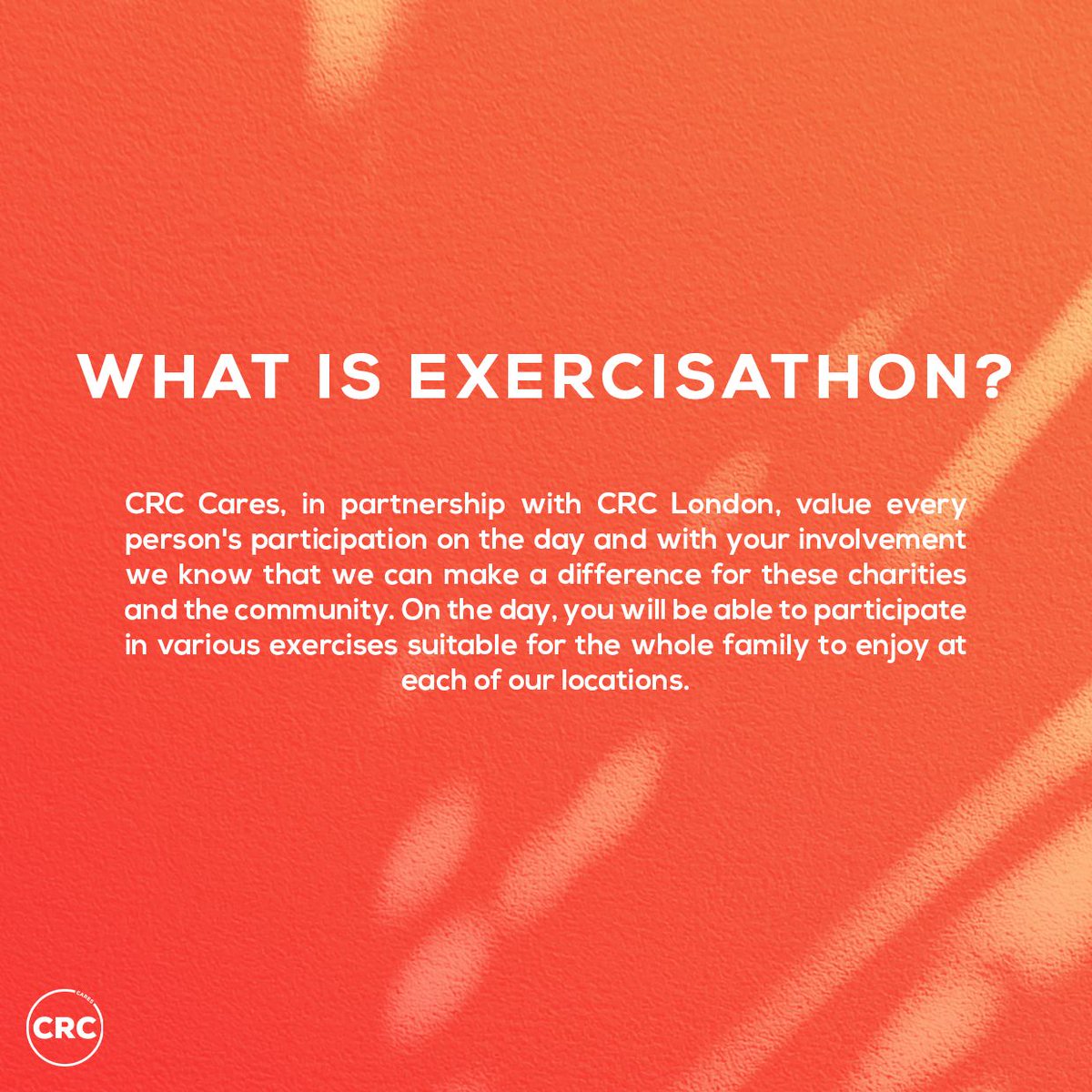 Every act of participation with CRC Cares makes a difference in the lives of those in need. 
#CharitySupport #CommunityEngagement