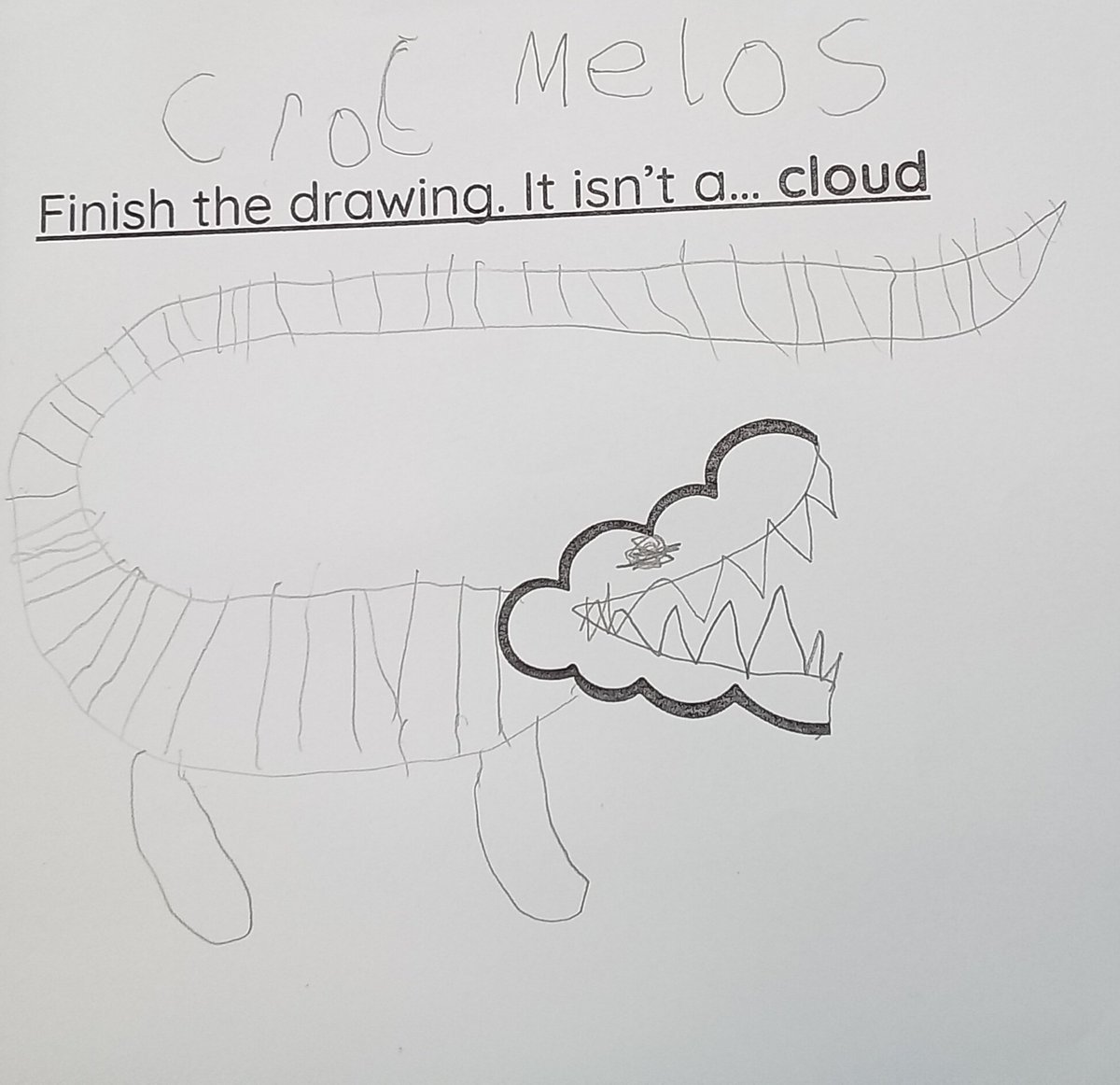 BPrimary's tweet photo. Reception were feeling creative yesterday. These pictures are not of a cloud or a tree- they are a crocodile and a dinosaur on the toilet of course! #eyfs #imagination #creativity #achieveday @ElliotSchools https://t.co/ajKviEP18e