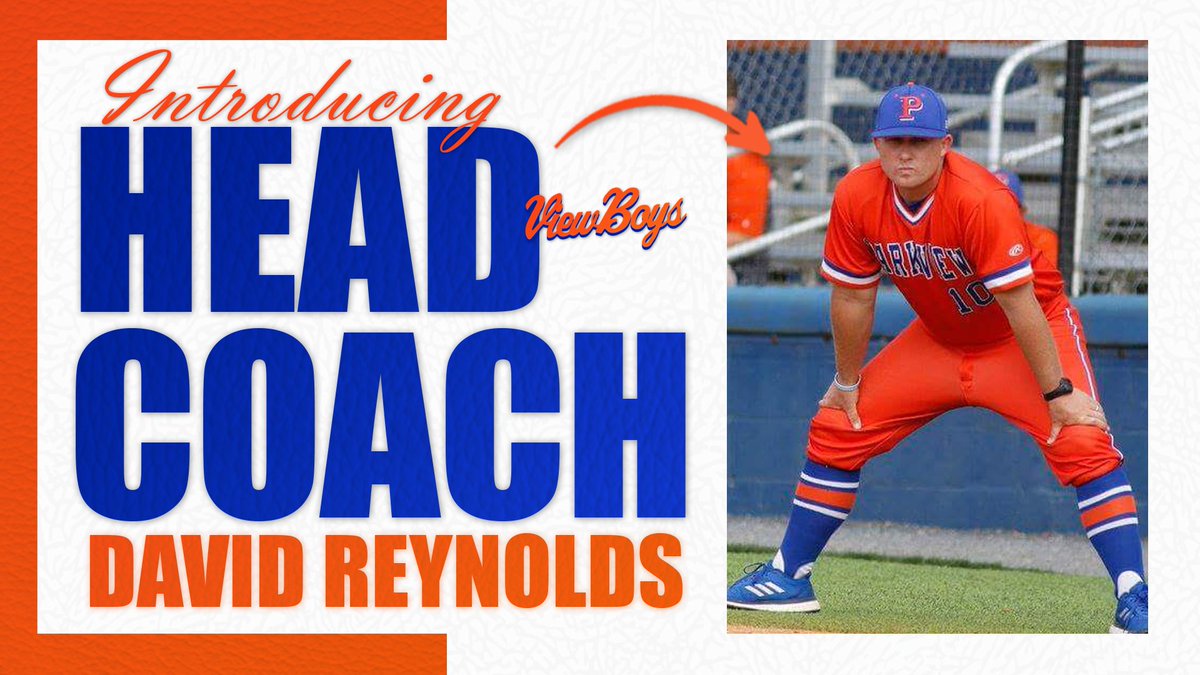 Proud to announce <a href="/10DavidReynolds/">David Reynolds</a> as the 3rd Head Coach in Parkview Baseball history!

#ViewBoys | #BleedOrange