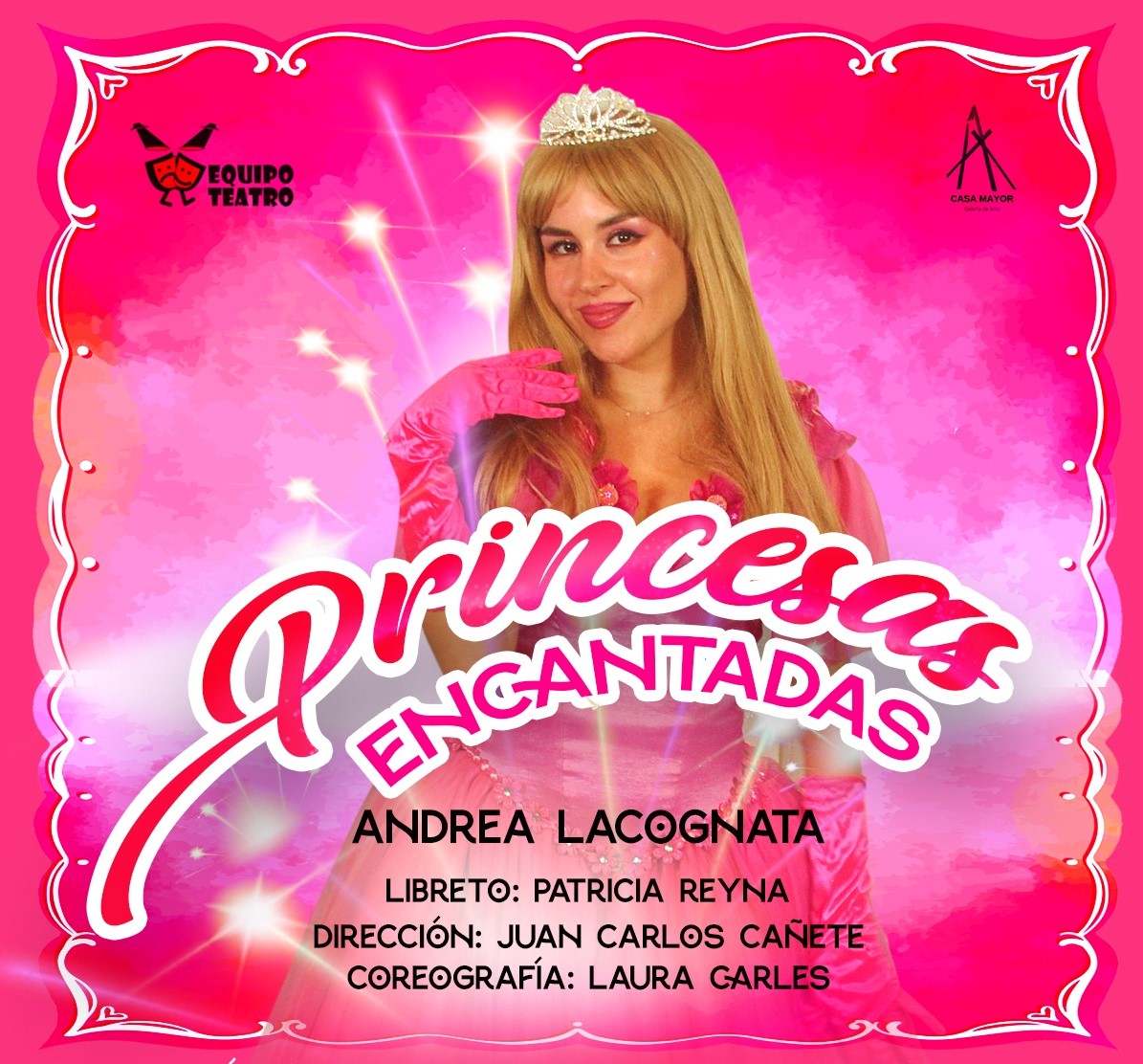 PRINCESAS ENCANTADAS-* en Espacio Casa Mayor 
✨ ULTIMAS 2 FUNCIONES sábado 19 y domingo 20
- 17:30 hs
- Espacio Casa Mayor (Malutin casi Guido Spano)
🎟️ Entradas:
anticipadas 35.000 gs 
en boleteria : Gs. 50.000.-
📲 Info y reservas: 0991 322 213
wa.link/vs1yn5