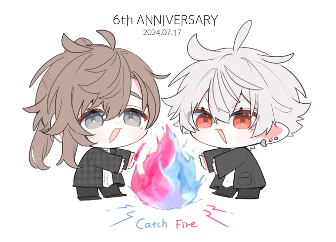 #ChroNoiR6周年#KuzuArt #かな絵 #くろのあとりえ 