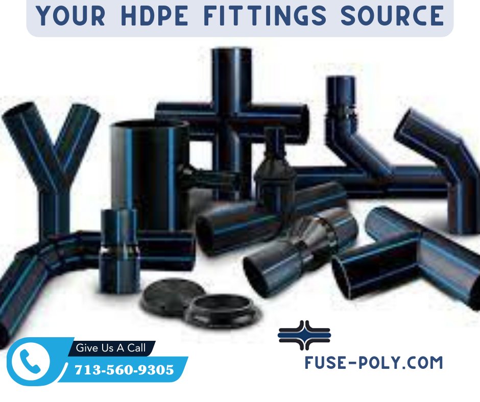 Fuse_Poly's tweet image. At Thermoplastic Fusion Technology Group, we offer a wide range of HDPE fittings, including both fabricated and molded options. Our fittings are designed for strength and durability, ensuring your project stands the test of time.  #HDPEFusion #Thermoplastic #DurableFittings