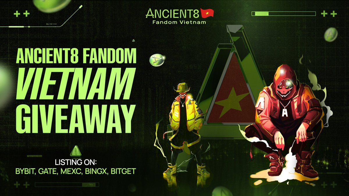 GIVEAWAY 1: Chào mừng kỉ nguyên của Web3 Gaming cùng <a href="/Ancient8_gg/">Ancient8</a> 🎮🟢

🎁Phần thưởng: 50$ cho 5 bạn may mắn 

⌛️Thời gian: 17/7-22/7

Hướng dẫn tham gia 🔽
1⃣ Theo dõi <a href="/Ancient8_gg/">Ancient8</a>, <a href="/ancient8_vn/">Ancient8 Việt Nam Fandom (🎮,🟢)</a>
2⃣ Like &amp; Retweet bài viết này
3⃣Bình luận địa chỉ ví $A8 + tag 3 bạn