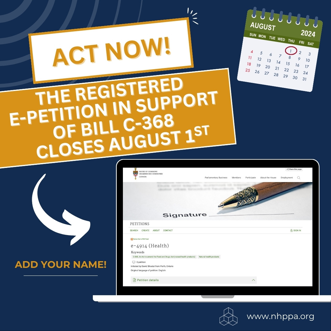 nhppa's tweet photo. The registered e-petition in support of Bill C-368 closes Aug 1! Let's collect as many signatures as possible before the Standing Committee on Health reviews the bill.
Sign the petition now π
https://t.co/573BHT6tEo
#YesToBillC368 #NoToBillC47 #RemoveSections500to504ofBillC47 https://t.co/Zr1njHPajp