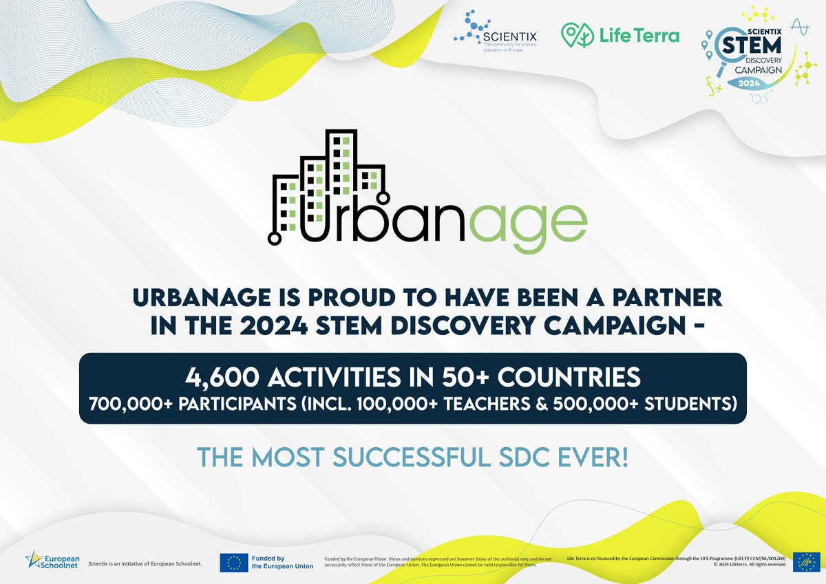 🚀The 2024 STEM Discovery Campaign has been the largest ever! #SDC24 

Thank you to all the ones involved!

@Scientix <a href="/LIFETerraEurope/">Life Terra</a>