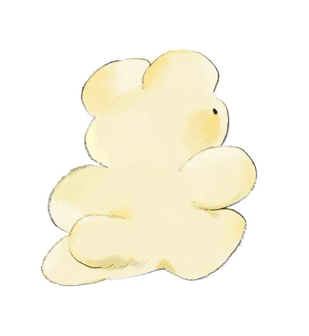 ふかふかが走ってる 