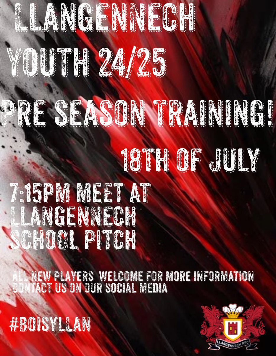 Next training session this Thursday! ⚫️🔴⚪️