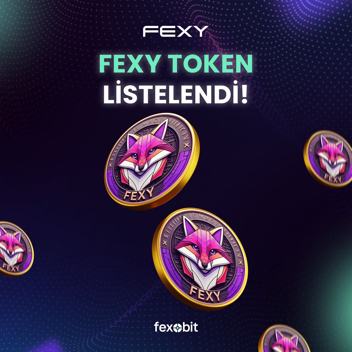 fexobit's tweet photo. FEXY Token listelendi! 🚀 💜 #FEXY @FexyToken https://t.co/7spOVUDjA9