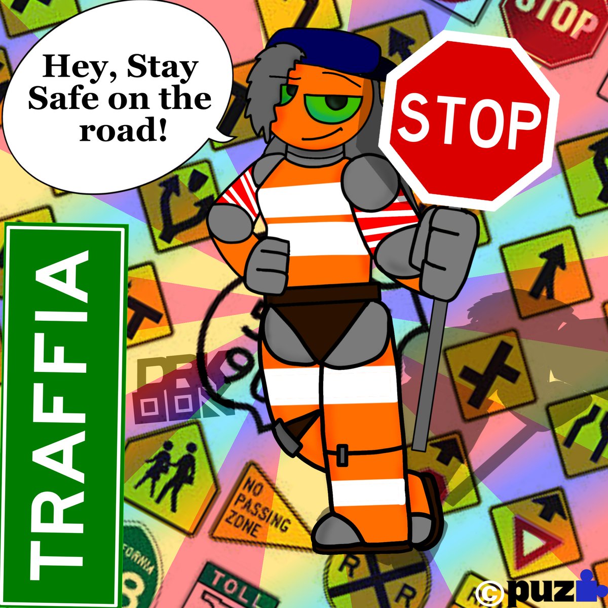 Dadork400's tweet photo. Mechanical Traffic Cone Lady (Traffia) Original Oc By @puzzylpiece
#traffia #puz #puzzylpiece https://t.co/QzsQnJXTCF