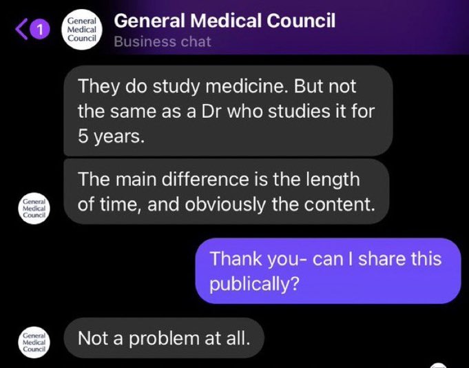 WeNeedaDoctor's tweet photo. @gmcuk You’re telling me I didn’t have to study ‘medicine’ for 5 years and amas over £80k of debt… What a way to demoralise the people you are meant to represent. #askforadoctor https://t.co/36TYDPH0Wg