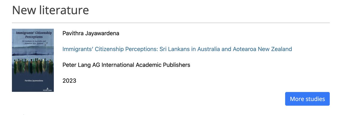 Did you know we've added five new entries to our #citizenship literature database?🤔

The new entries explore citizenship issues in Aotearoa, New Zealand 🇳🇿 Australia 🇦🇺  Bangladesh 🇧🇩 and Mexico 🇲🇽

Check them out here ➡️ shorturl.at/xgWqQ