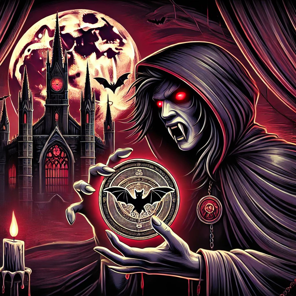 0_VAMPIREPRO's tweet photo. Under the blood-red moon, the mysterious vampire holds a Vampire coin with an exquisite bat emblem, with a towering castle behind him. Join us to explore this dark world full of charm and wealth!

#VampireCoin #Cryptocurrency #Castle #Vampire #Wealth https://t.co/iAxJ0w4p8D