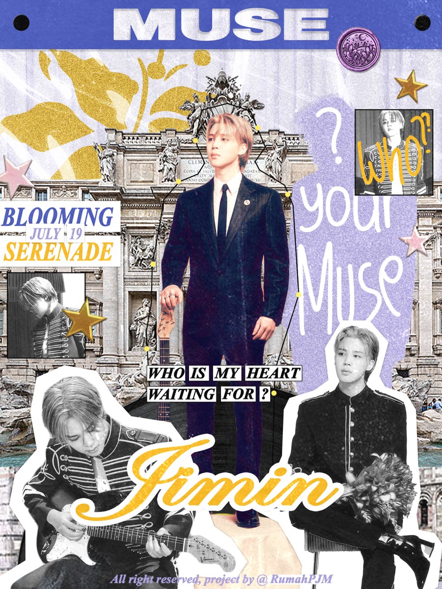 “Celebrate both a super dedicated musician and the release of his brand new album. this talented person is a true inspiration, like a real-life 𝗠𝗨𝗦𝗘, Jimin.” raise a toast to his hard work together and be among the first to hear the latest tracks from this rising star! ✮⋆˙