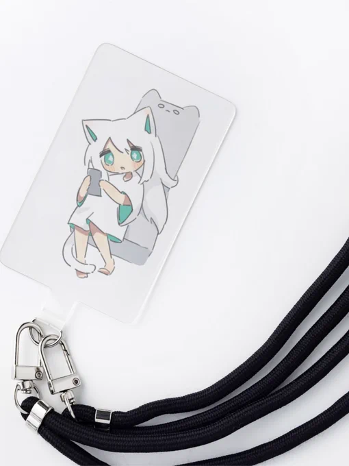 SUZURIにスマホストラップの猫背たちを追加しました!現在セール中です 