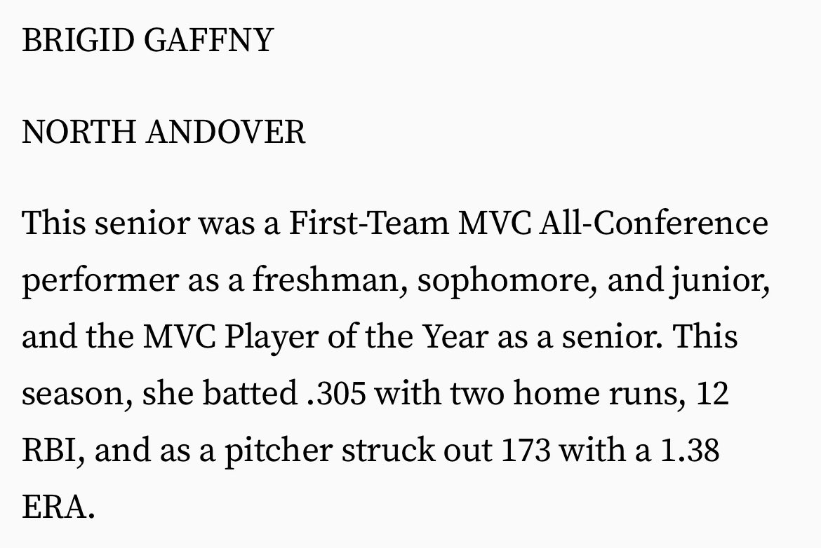 NA_Softball1's tweet photo. Another Congratulations 🎉 goes out to 🌟 Brigid Gaffny🌟 for her selection as a Boston Herald All-Scholastic 🥎

👏🏼 Honorable Mention for Ella Mancuso &amp; Jenna Roche as well ❤️🖤
@NA_Athletics https://t.co/LY8PHqy0PV