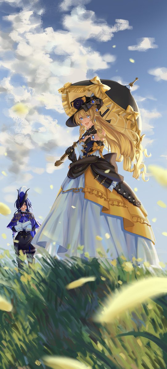 iL24185's tweet photo. ☀️
 #原神 #GenshinImpact  #Navia #Clorinde https://t.co/lqCOtNp3nJ