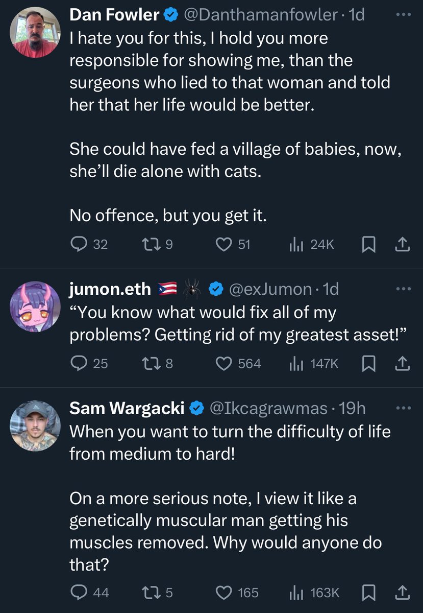 MaestroMorgan17's tweet photo. Random woman posts her reduction surgery. 

Random men refuse to be normal about it. https://t.co/cWhZiZUYcQ
