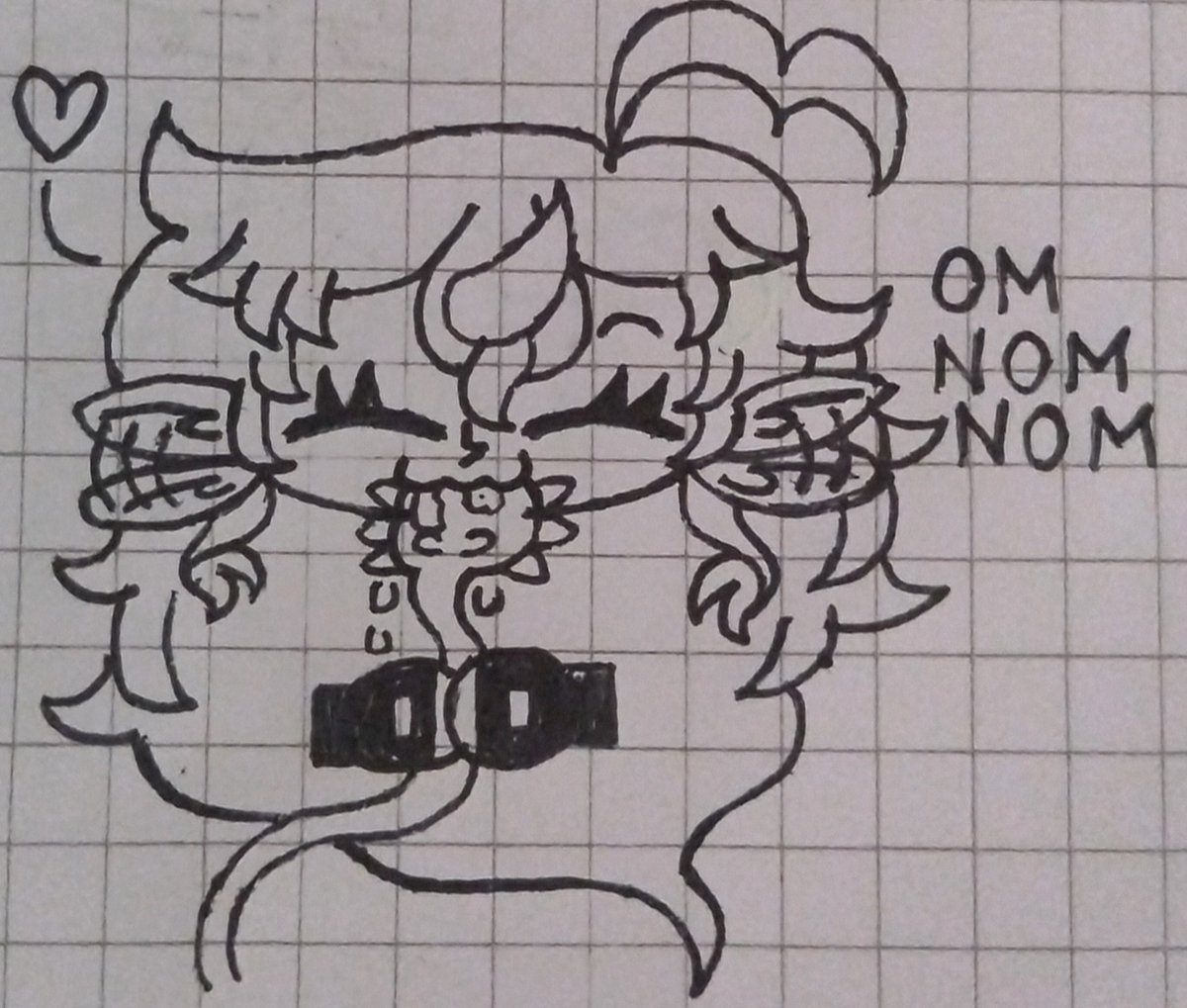MaieseNoemi's tweet photo. Emy, The Gluttony Imo munching her tail
#pizzatowerau #helltower #au #oc https://t.co/C5nHZAtRIz