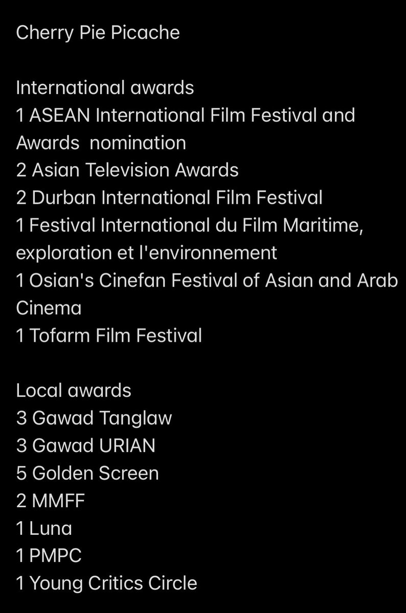 darnaisangel's tweet photo. Oh ayan. Nilatag ko na para malaman niyong mukhang pang Grade II ang awards nina Bea, Carla at Jean kapag itinabi sa awards nina Cherry Pie, Direk Joel at Mercedes. 😂😂😂 https://t.co/jHEHf0lwrL