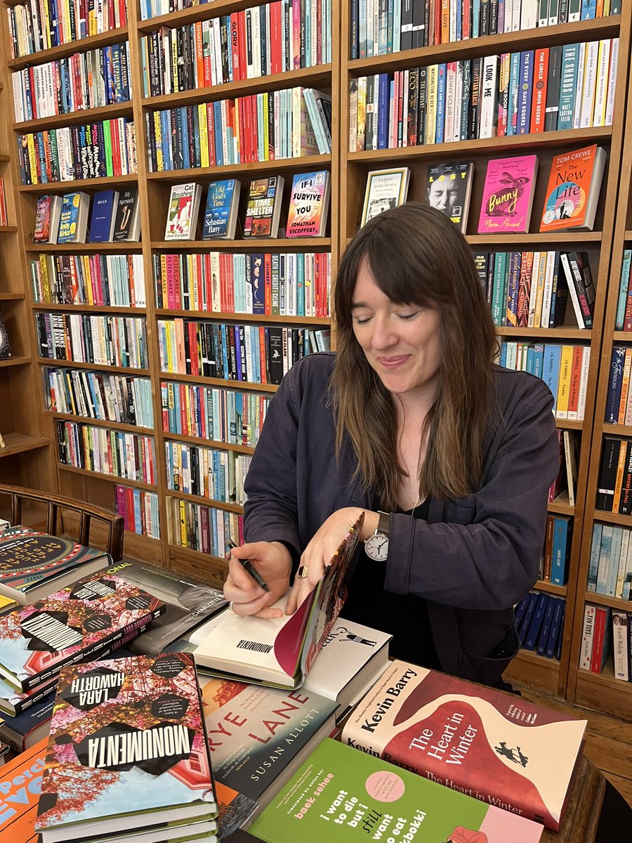 lara_haworth's tweet photo. V dreamy to be asked into the stylish, brilliant @chenerbooks to sign some copies of #Monumenta to accompany their beautiful window display.
@canongatebooks @Jobbiebell https://t.co/ZWOMt46uBG