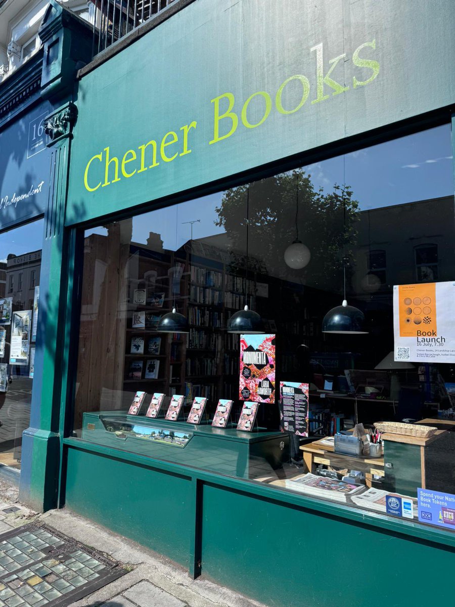 V dreamy to be asked into the stylish, brilliant @chenerbooks to sign some copies of #Monumenta to accompany their beautiful window display. 

<a href="/canongatebooks/">Canongate (has left)</a> <a href="/Jobbiebell/">Jo Bell</a>
