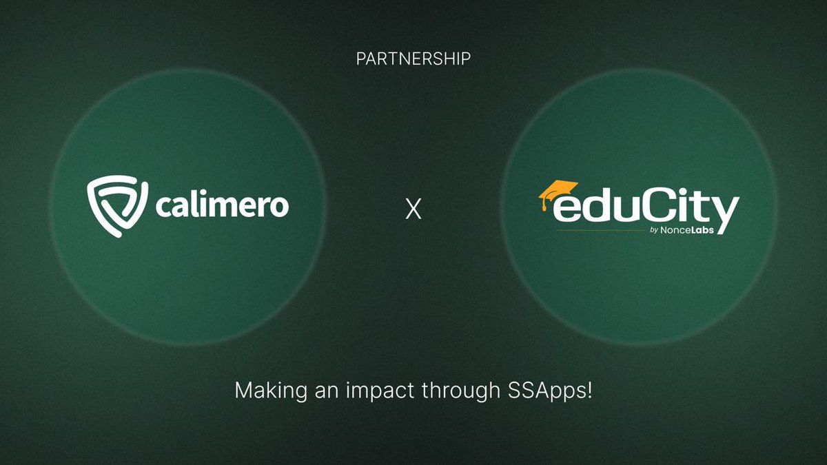 NonceEducity's tweet photo. 🚀 Thrilled to announce our partnership with @CalimeroNetwork to bridge the Web3 skills gap! 🌐 Together, we’re empowering more devs for a decentralized future. Let’s make an impact with self-sovereign applications!  #Web3 #Blockchain #TechInnovation #Educity #Calimero https://t.co/NReTG2I2Pk