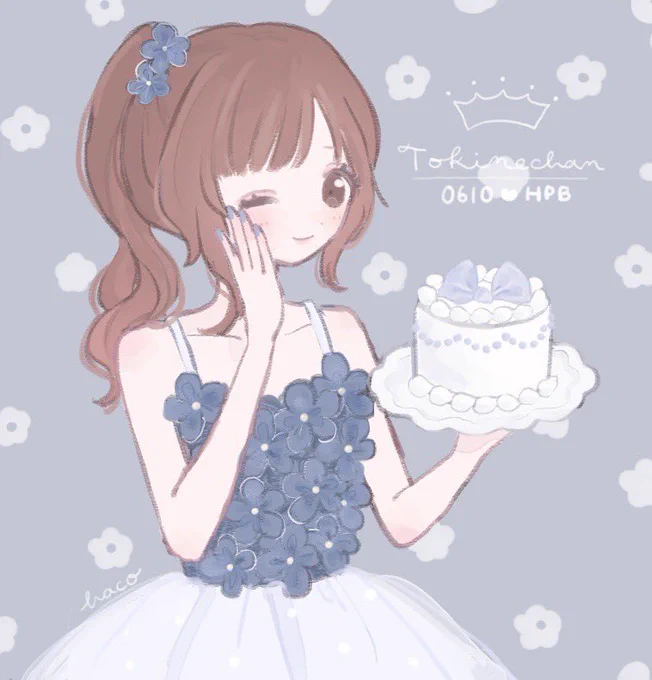 はこちゃんがお誕生日のお祝いに可愛すぎる五十嵐響子ちゃんを描いてくれたのでみなさんにもおすそ分けです 見よこの天才で隙のない可愛さを… 