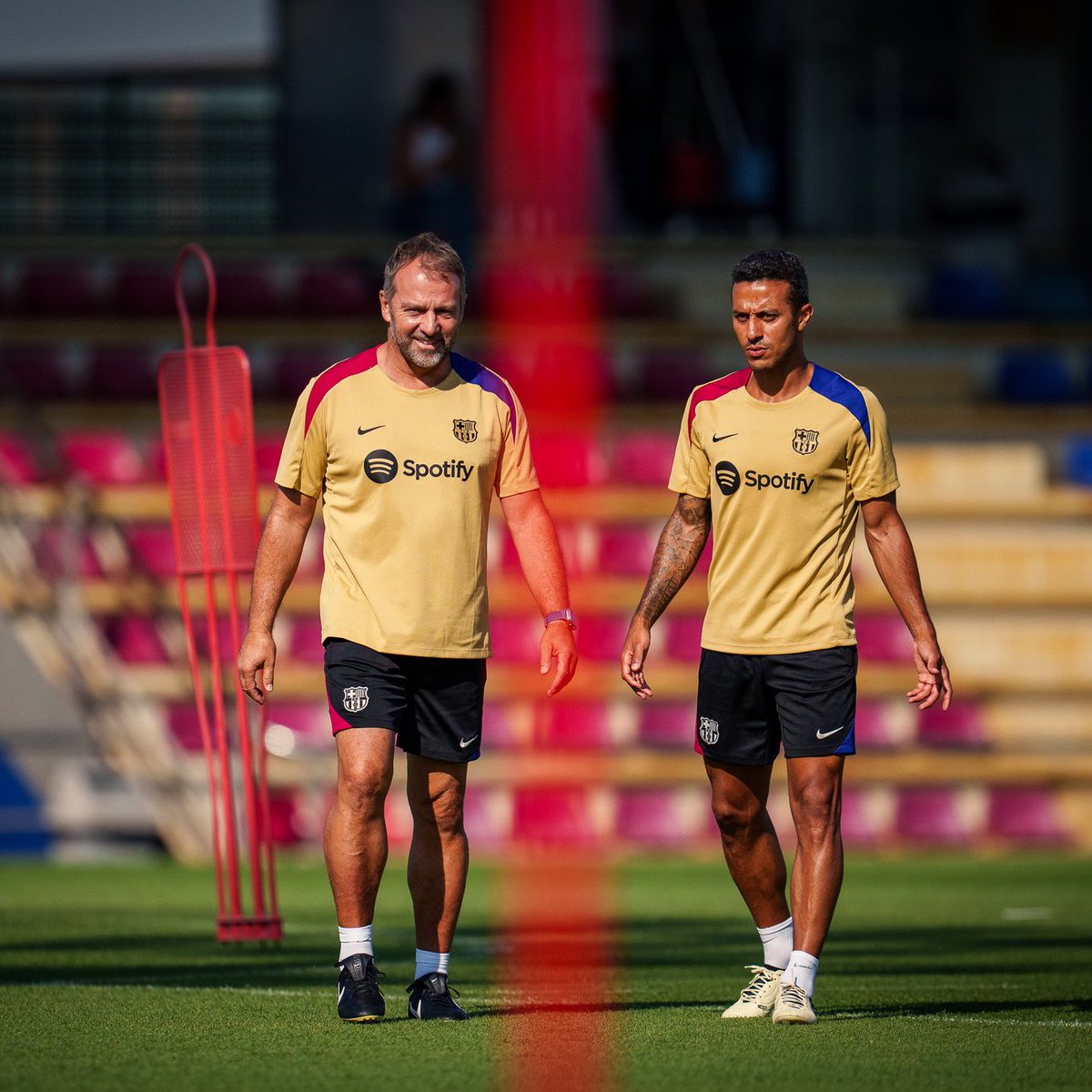ziprosogang's tweet photo. 🚨 OFFICIAL! Thiago Alcantara 🇪🇸 joins Hansi Flick's staff for the FC Barcelona pre-season! 💙❤️ (press release) 📸 @FCBarcelona https://t.co/pEgvjqB85E