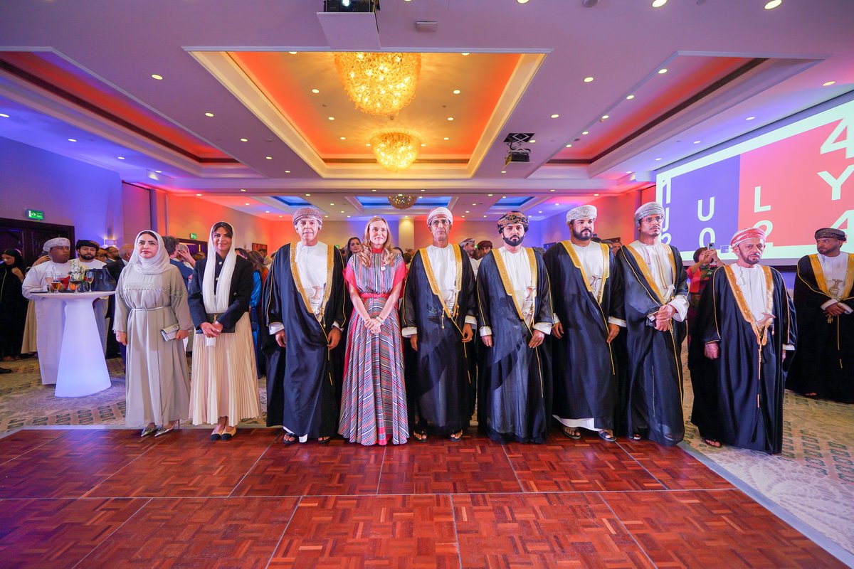 FranceinOman's tweet photo. 1⃣ Thank you to H.E. @muslahi and members of the Omani official delegation for gracing us with their presence to celebrate with us the French National Day in Oman, a few days before the opening of the #ParisOlympics.
#BastilleDay #14_juillet https://t.co/17bxKe1ojN