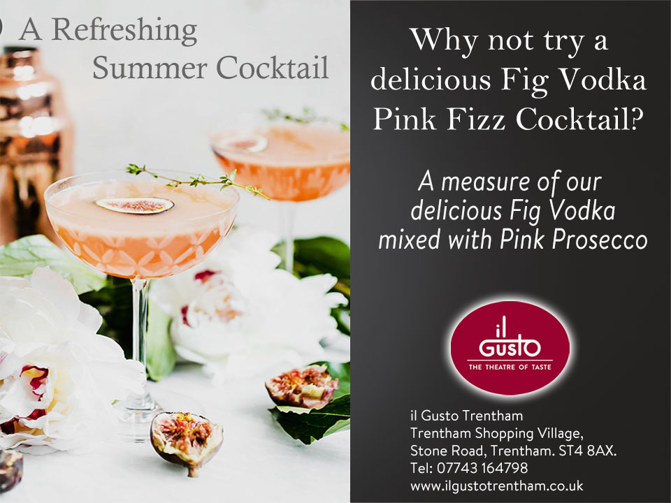 Go on....you know you want to!!
il Gusto, Trentham Shopping Village, Stone Road, Trentham. ST4 8AX.
Tel: 07743 164798
ilgustotrentham.co.uk