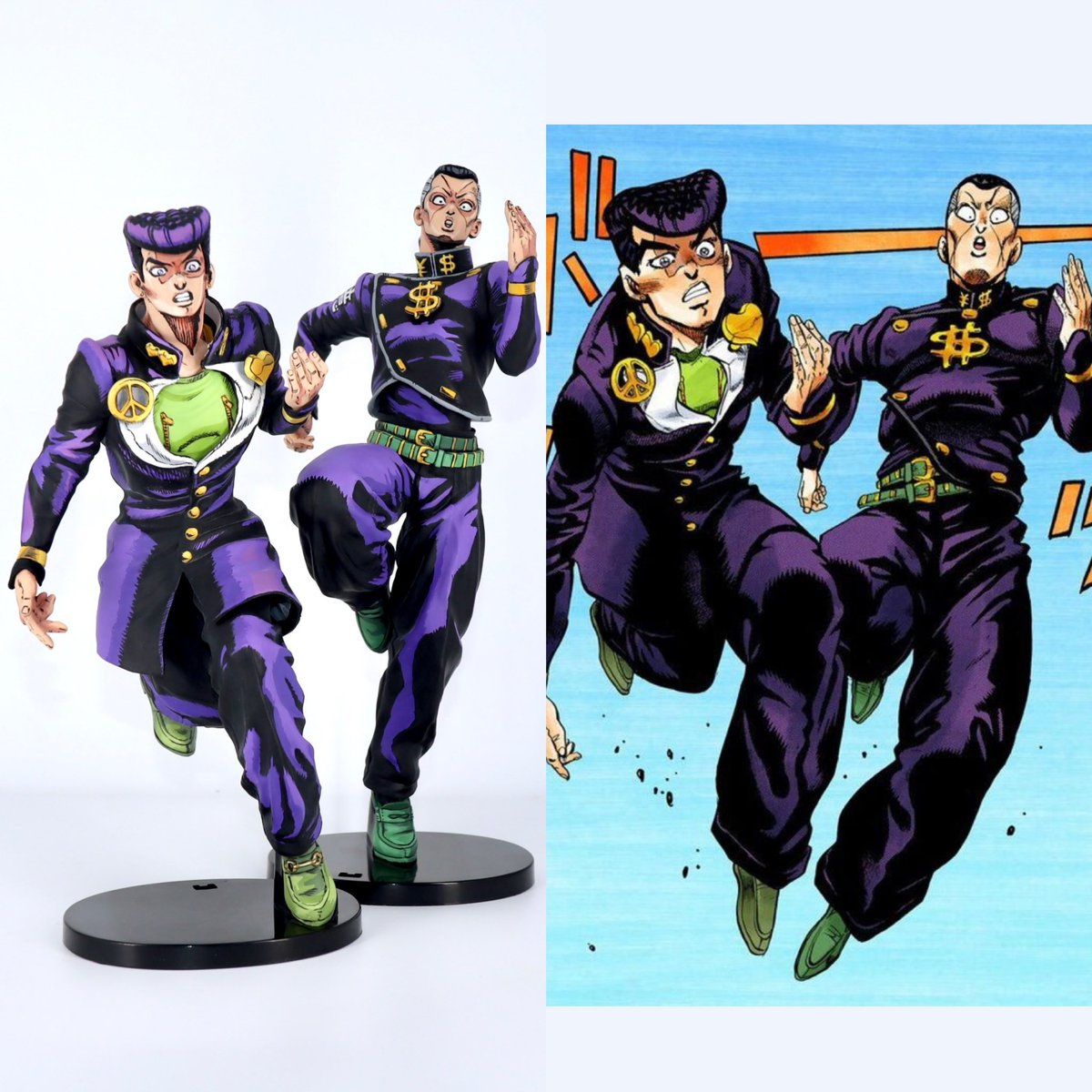 仗助 億泰塗りました😬😲 億泰衣装がアニメですが、今回は原作よせで