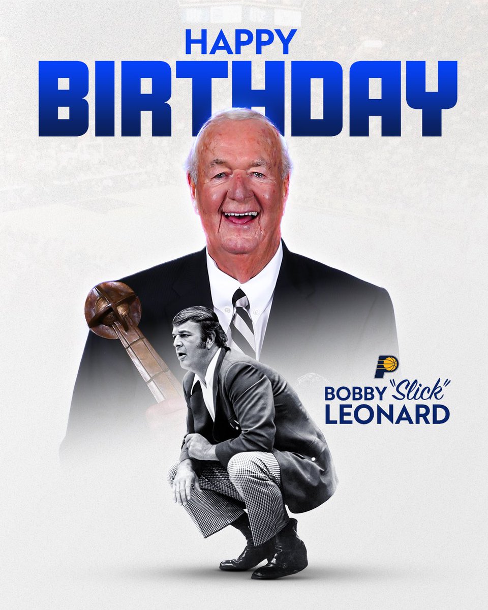 happy birthday to a legend, Bobby “Slick“ Leonard 💙 

he would have turned 92 today.