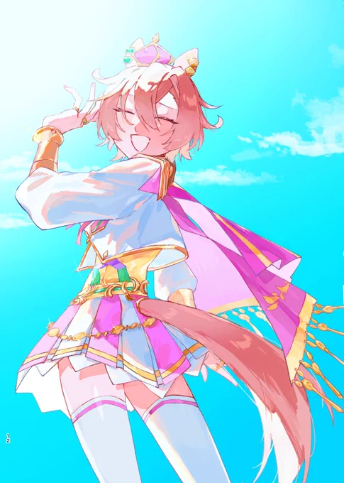 オペラオーイラストまとめ本を作りましたboothで7月21日から買えます24pフルカラーで値段は600円です、小部数で単価が高くなってしまったのでおまけ?にほぼL版の手描きの落書きいれます 