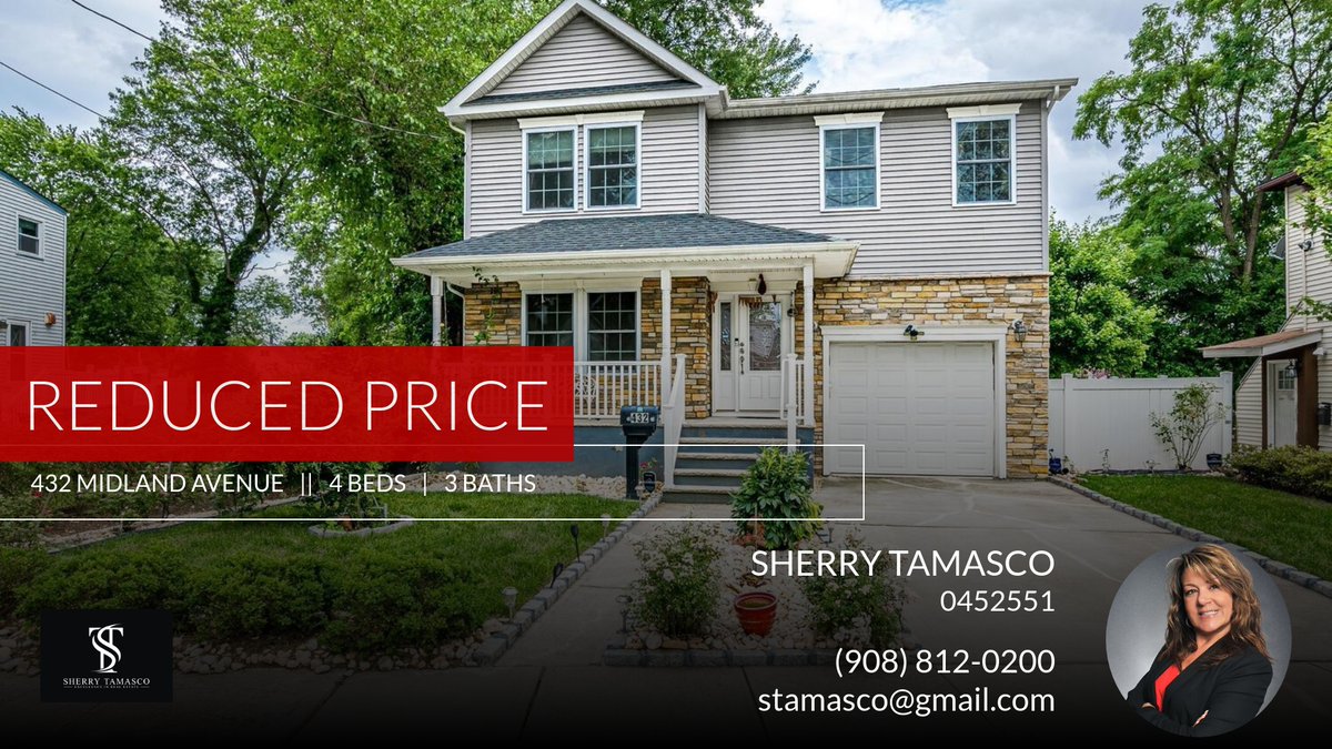 stamasco's tweet photo. 📍 Reduced Price 📍 This recently reduced home at 432 Midland Avenue in Metuchen won't last long, so, don't wait to set up a showing! Reach out here or at (908) 812-0200 for more information!

Contact Sherry Tamasco today... https://t.co/VI8KV4sfch https://t.co/QOCnleBiD0
