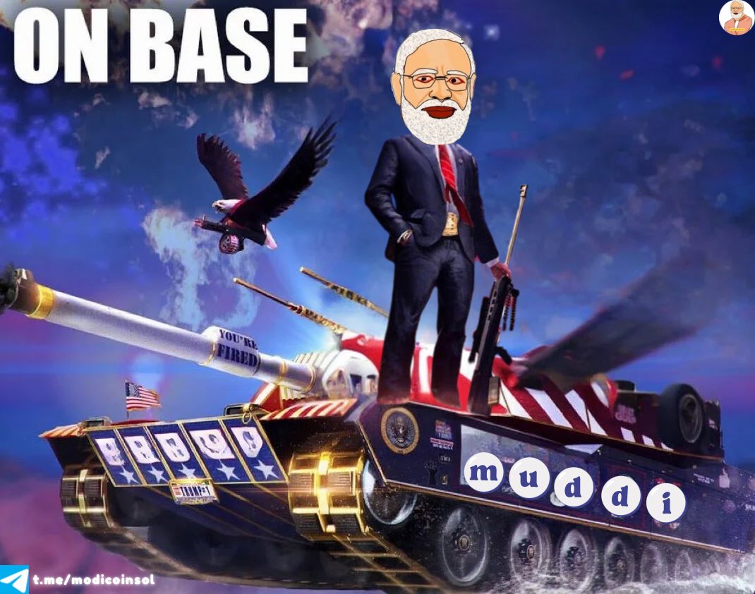 NarenderMuddi's tweet photo. 💥 On Base with Muddi! 🚀 Ready to conquer the crypto world one block at a time! 🏆🔫 #NarenderMuddi #CryptoTank #MemeCoin #Bitcoin #Solana #CryptoRevolution #HODL #CryptoWarriors #CryptoNews #DeFi #Altcoins #Blockchain #CryptoCommunity #CryptoTrading #NFTs #SolanaCommunity https://t.co/WUKMBGnsnR