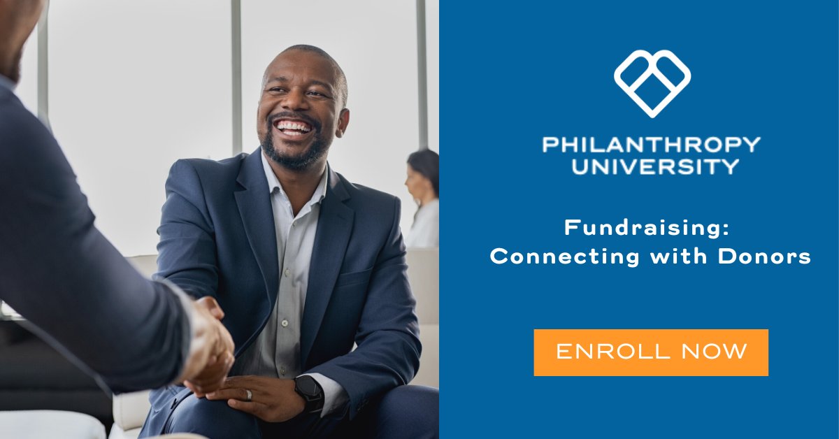Boost your fundraising effots! Enroll in Fundraising: connecting with Donors to discover communication skills, overcome anxieties,a nd handle rejections. Connect with donors like a pro! hubs.ly/Q02zSLdS0