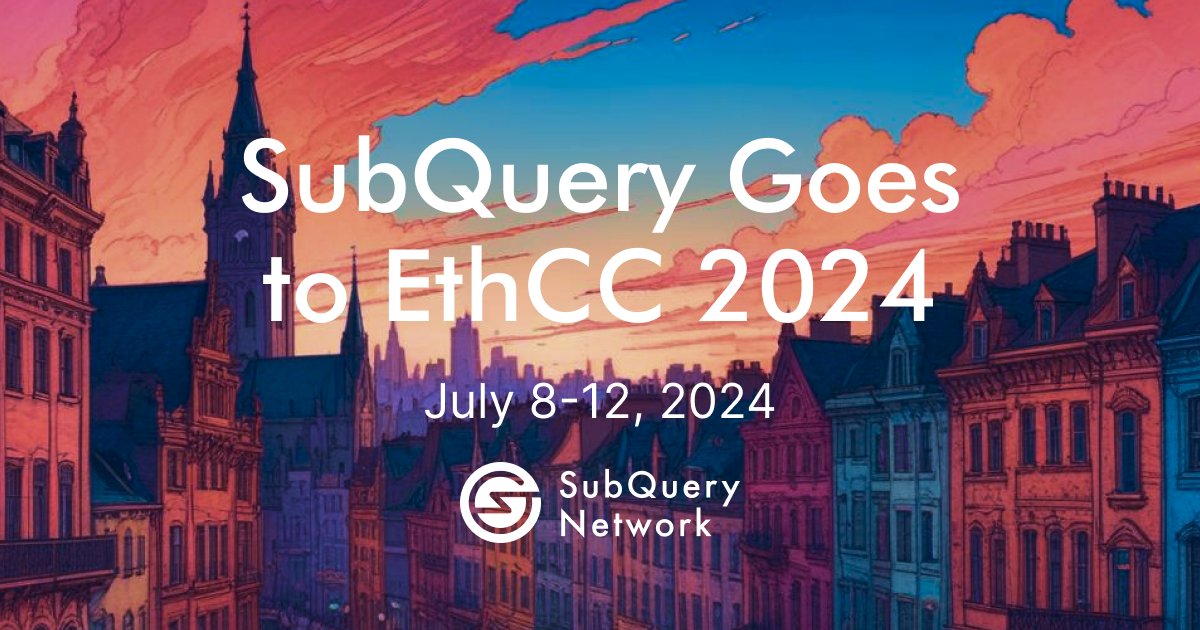 SubQueryNetwork's tweet photo. 🌟 @EthCC 7 in Brussels was 🔥 

We were honoured to contribute to some stimulating panel discussions and blessed to catch up with familiar faces while forging new connections 🤝 

Check out our recap for all the highlights 👇 
https://t.co/WSzpWDoywf https://t.co/SNyfKmRdcf
