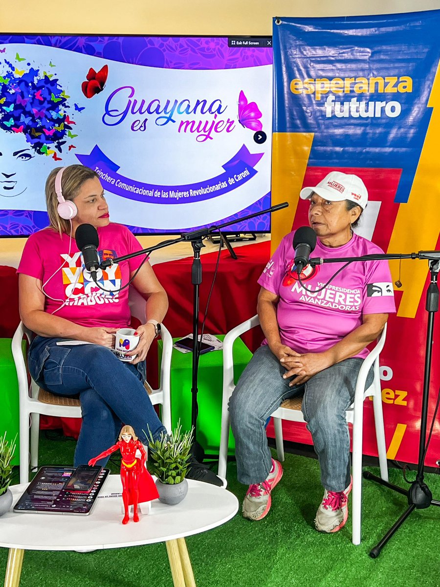 Marianela_PSUV's tweet photo. Hoy disfrutamos de la edición 159 de Guayana es Mujer, con invitadas que combinaron experiencia y juventud. Somos la trinchera revolucionaria del municipio Caroní y de nuestro presidente @NicolasMaduro 

#VenezuelaSegura https://t.co/cnodJcA1P2