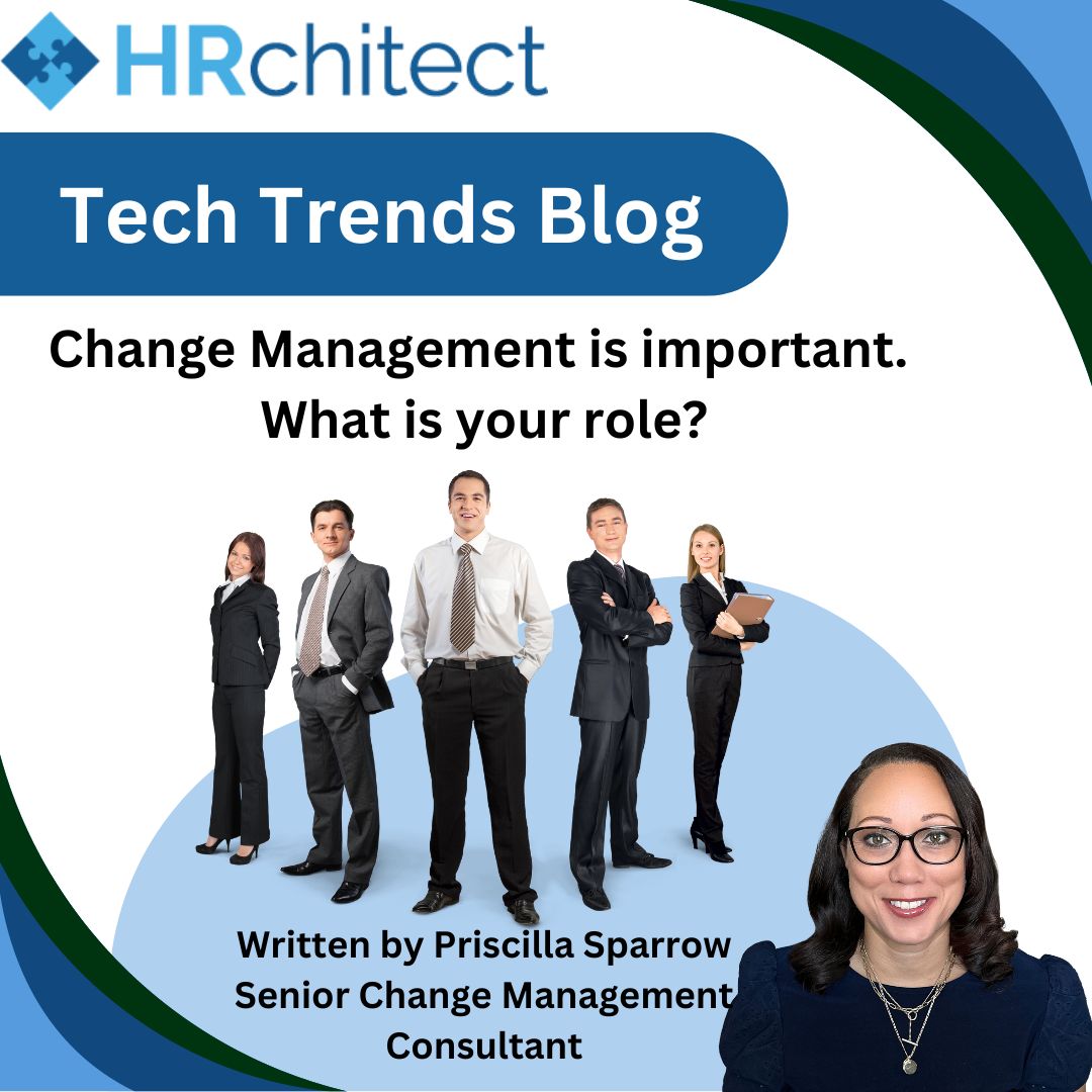 It is important to understand your role when your organization is undergoing change.  Read today's Tech Trend Blog post from our leading Change consultant to learn more. 
hrchitect.com/change-managem…