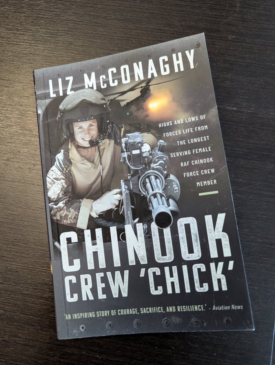 I've said it before, crew chiefs are some of my favorite people. And it's good to see helicopter crews are the same on either side of the "pond". Got a copy and read it in a day while on the train around London. Solid job <a href="/chinnychick/">Chinook Crew Chick</a>! #IfMaverickCouldHoverGooseWouldntHaveDied