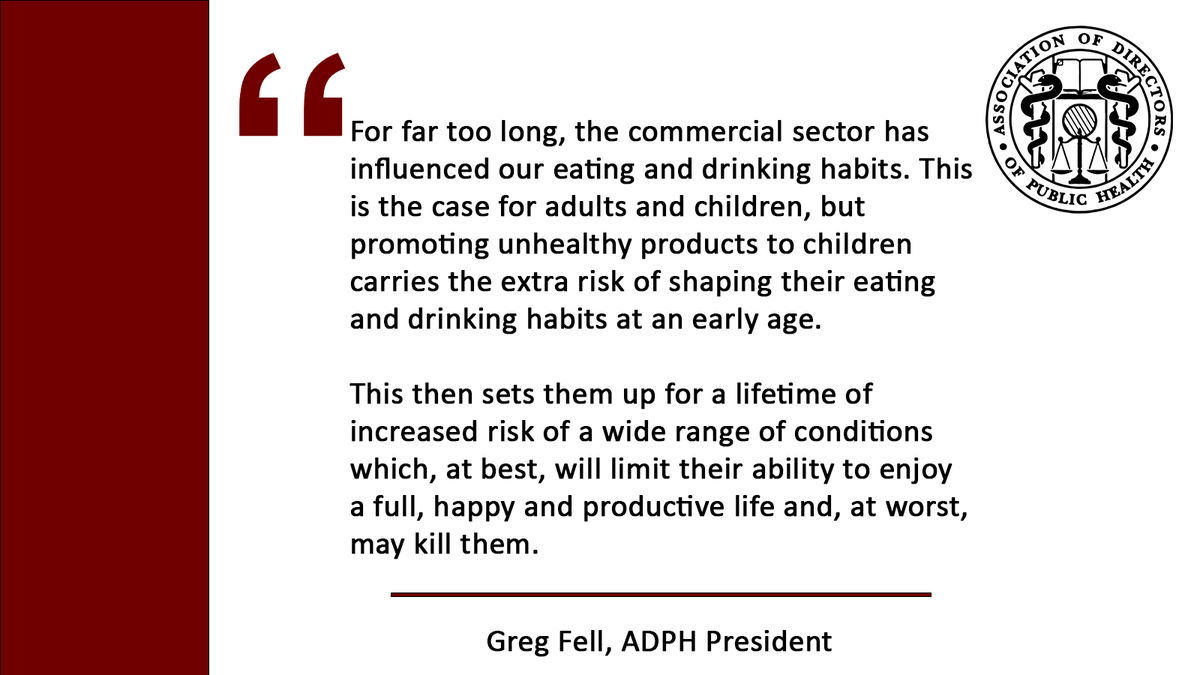 [1/2]
The announcement in today's #KingsSpeech to restrict junk food advertising and the sale of energy drinks is very welcome and comes at a time when rates of obesity and malnutrition in children &amp; young people are rising.
<a href="/OHA_updates/">Obesity Health Alliance - Account Inactive</a> #CDOH