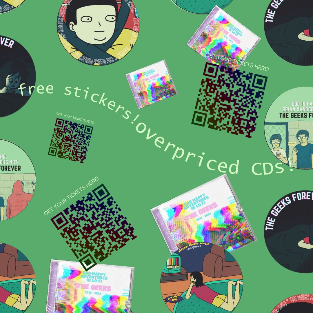 BTW FREE GEEKS STICKERS UNTIL SUPPLIES LAST THIS SUNDAY (NAGPRINT KAMI NG 1000+++ PIECES LAST YEAR HINDI NA NAUBOS WTF)