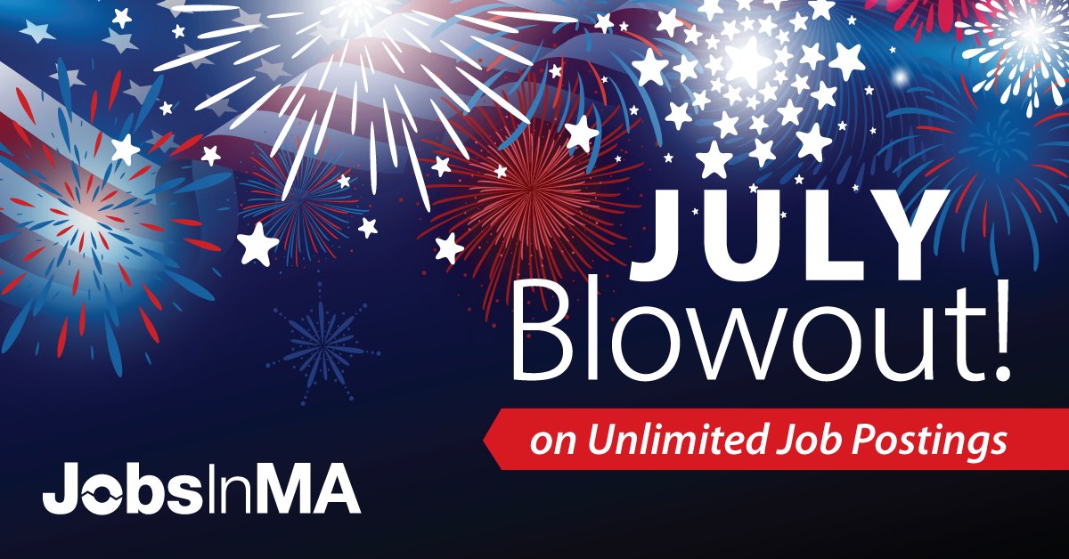 PloymintMA's tweet photo. Employers, post all your jobs for a year for only $550 — with our July Blowout offer.

https://t.co/b8c2eUgXY0

#JulyBlowout #UnlimitedJobPosts https://t.co/t2y67mSjmy