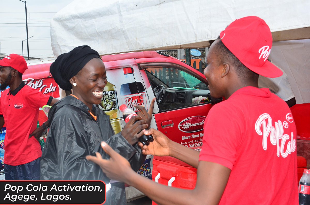 Ghadco_ng's tweet photo. Join the Pop Cola party at Agege, Lagos! Enjoy a refreshing experience and loads of fun with us in Lagos. Come taste Nigeria’s own beverage.

#chiamodmarketer 
#ghadco_ng 
#popcolaworld 
#mamudabeverages 
#PopColaLove 
#NCT127_WALK 
#Wizkid https://t.co/kSu4NVgHKb