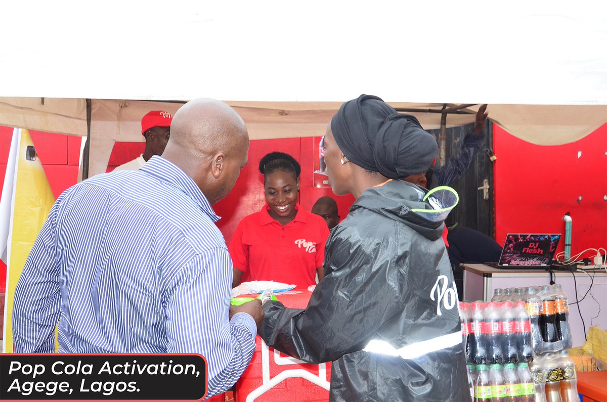 Ghadco_ng's tweet photo. Join the Pop Cola party at Agege, Lagos! Enjoy a refreshing experience and loads of fun with us in Lagos. Come taste Nigeria’s own beverage.

#chiamodmarketer 
#ghadco_ng 
#popcolaworld 
#mamudabeverages 
#PopColaLove 
#NCT127_WALK 
#Wizkid https://t.co/kSu4NVgHKb