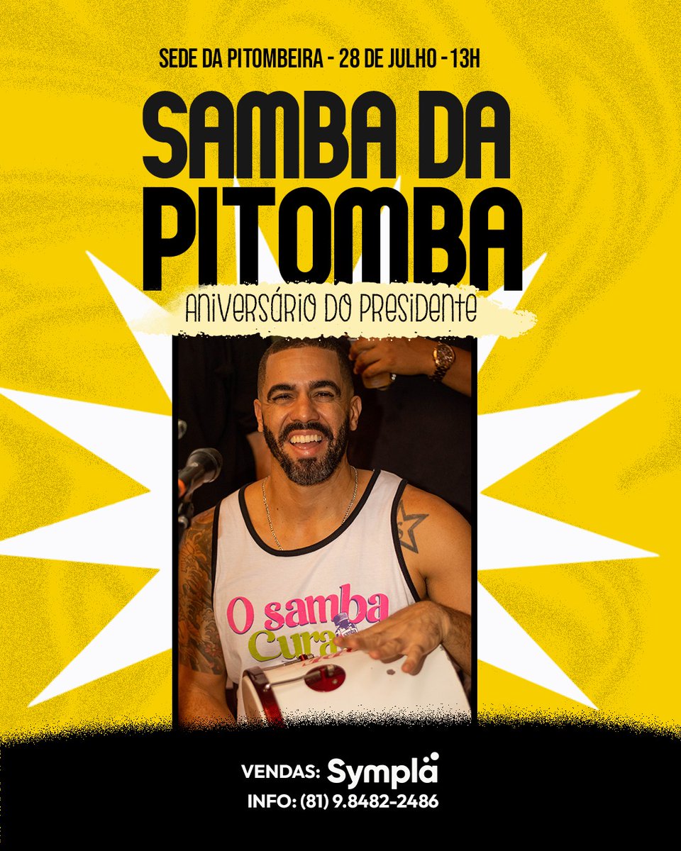 sambadapitomba's tweet image. Aniversário de Alcir presidente e vem com muitas surpresas boas por aí. 
#aquiosambaedapitomba